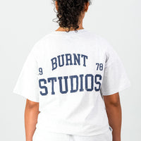 Academy Oversized Tee - Grey Melange