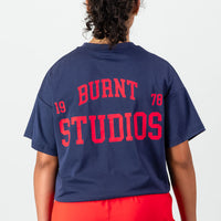 Academy Oversized Tee - Navy