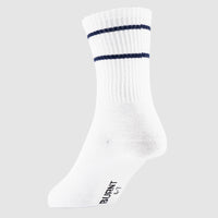Track Crew Sock - White & Navy