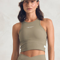Stile Di Vita Rib Supportive Tank - Sage