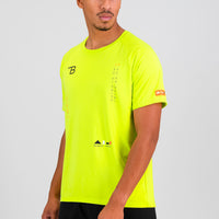 Summit Men's Run Tee - Lime