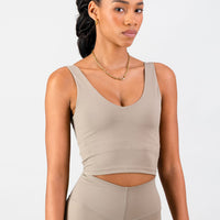 Aria Supportive Tank - Cashew