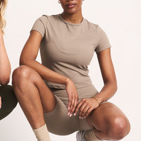 Olivia Fitted Tee - Cashew
