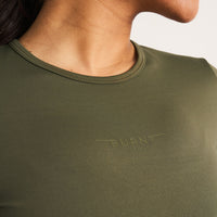 Olivia Fitted Tee - Olive