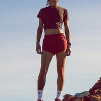 Women's Peak Active Tee - Clay