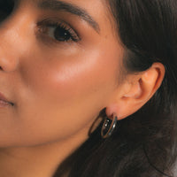 Minimalist Hoop Earrings - Silver