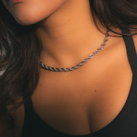 Rope Chain Necklace - Silver