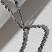 Rope Chain Necklace - Silver