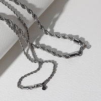 Rope Chain Necklace - Silver