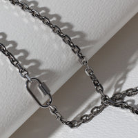 Lock Chain Necklace - Silver