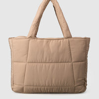 Quilted Tote Bag - Cashew