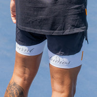 Energy 2-in-1 Short - Black & White