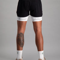 Energy 2-in-1 Short - Black & White