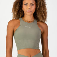 Stile Di Vita Rib Supportive Tank - Sage