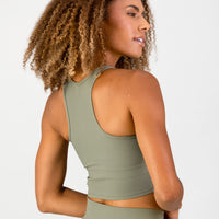 Stile Di Vita Rib Supportive Tank - Sage