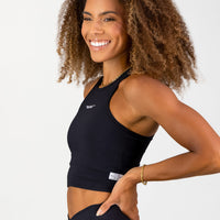 Stile Di Vita Rib Supportive Tank - Black