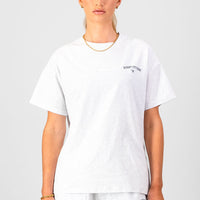 Academy Oversized Tee - Grey Melange