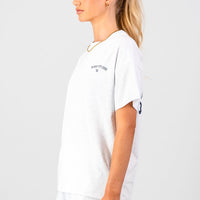 Academy Oversized Tee - Grey Melange