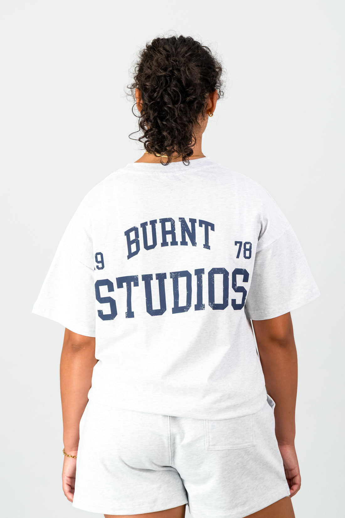 Academy Oversized Tee - Grey Melange