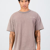 Chase The Horizon Cotton Tee - Brown