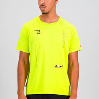 Summit Men's Run Tee - Lime