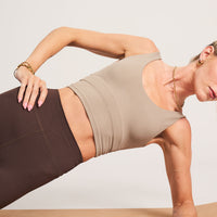 Aria Supportive Tank - Cashew