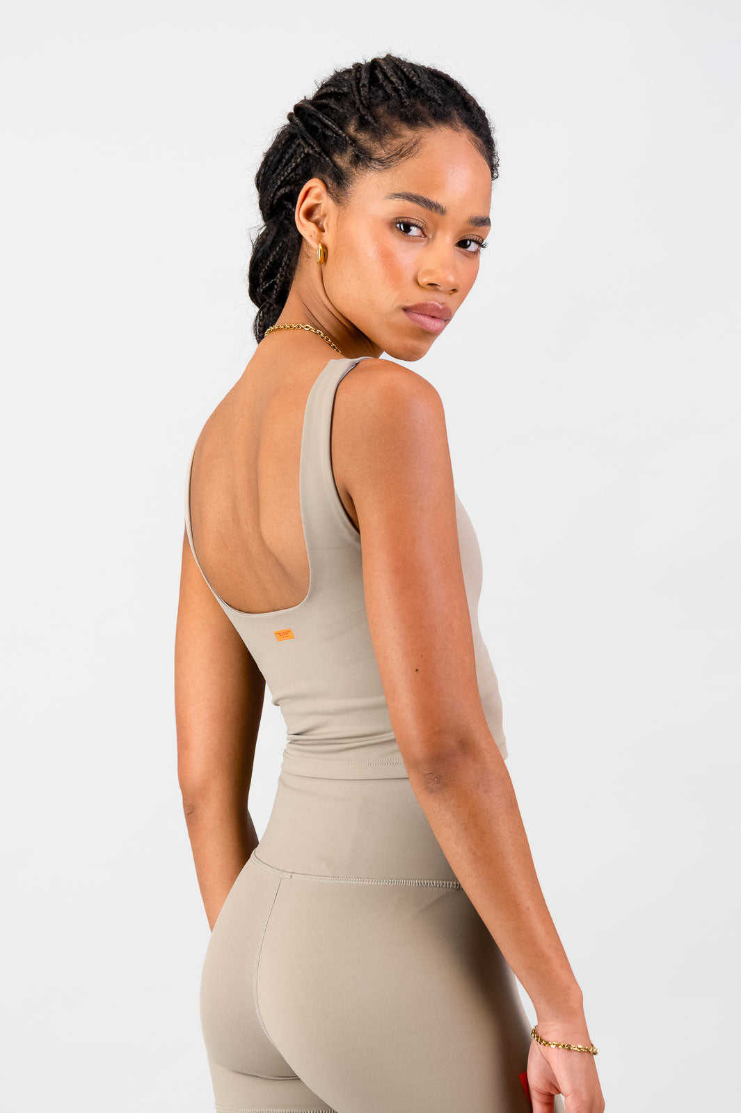 Aria Supportive Tank - Cashew