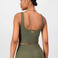 Aria Supportive Tank - Olive