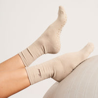Studio Grip Sock - Cashew