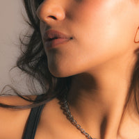 Lock Chain Necklace - Silver