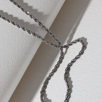 Rope Chain Necklace - Silver