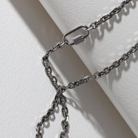 Lock Chain Necklace - Silver