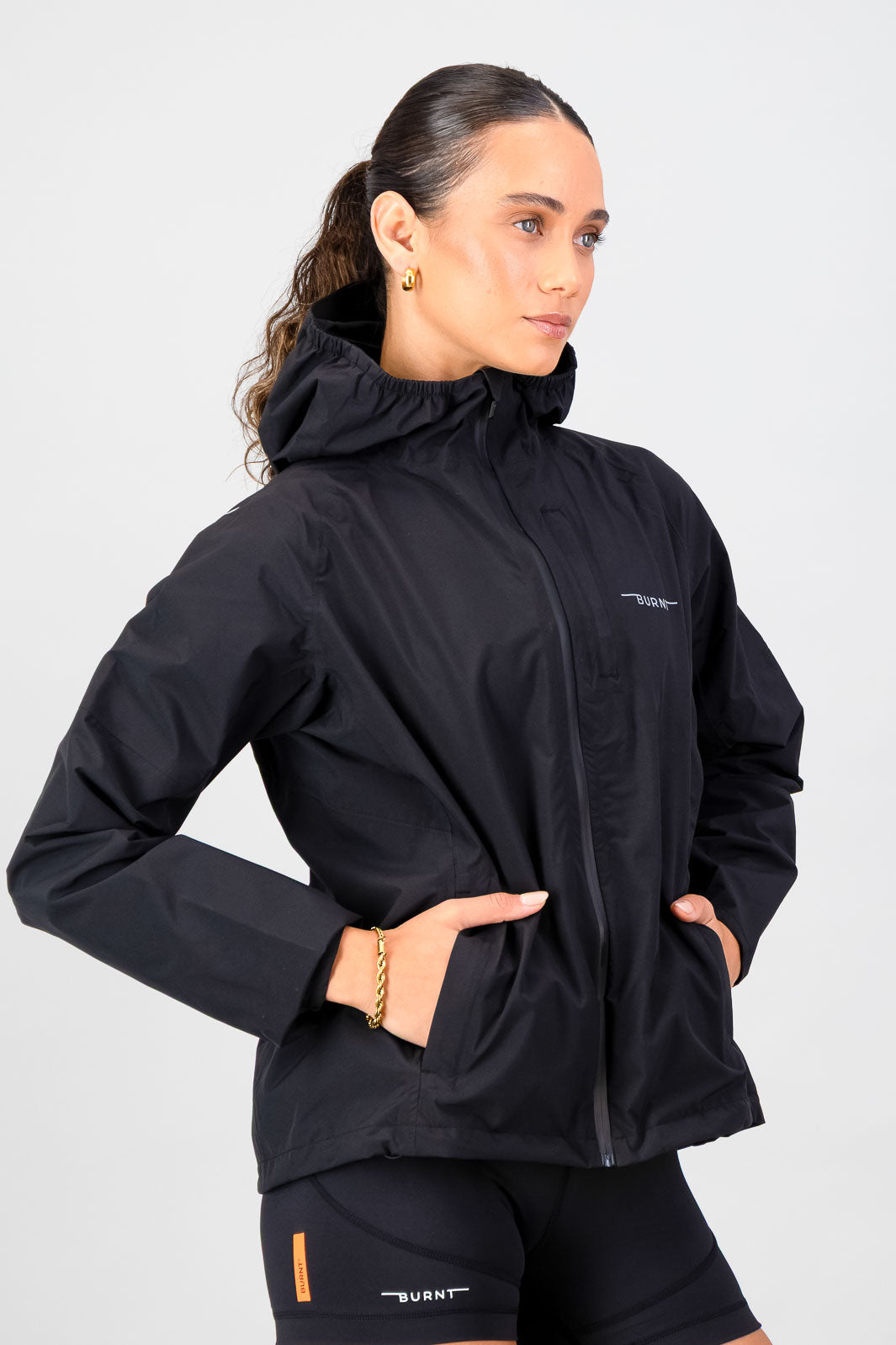 Essential Women's Waterproof Jacket - Black