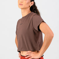 Women's Peak Active Tee - Clay