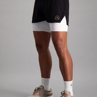 Energy 2-in-1 Short - Black & White