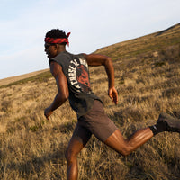 Chase The Horizon Cotton Tank - Black