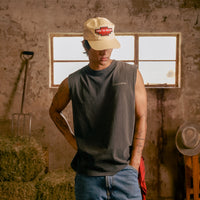 Chase The Horizon Cotton Tank - Black