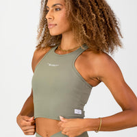 Stile Di Vita Rib Supportive Tank - Sage