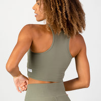 Stile Di Vita Rib Supportive Tank - Sage