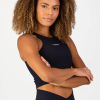 Stile Di Vita Rib Supportive Tank - Black